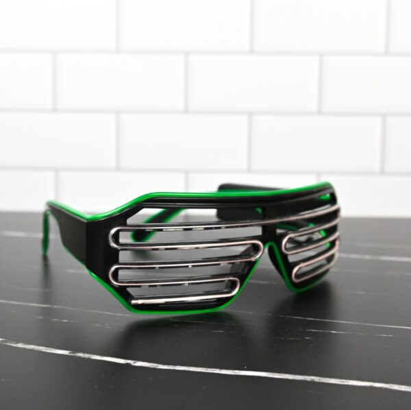 Led Stripe Party Ligh Up Sunglasses Wicked Partystore 3