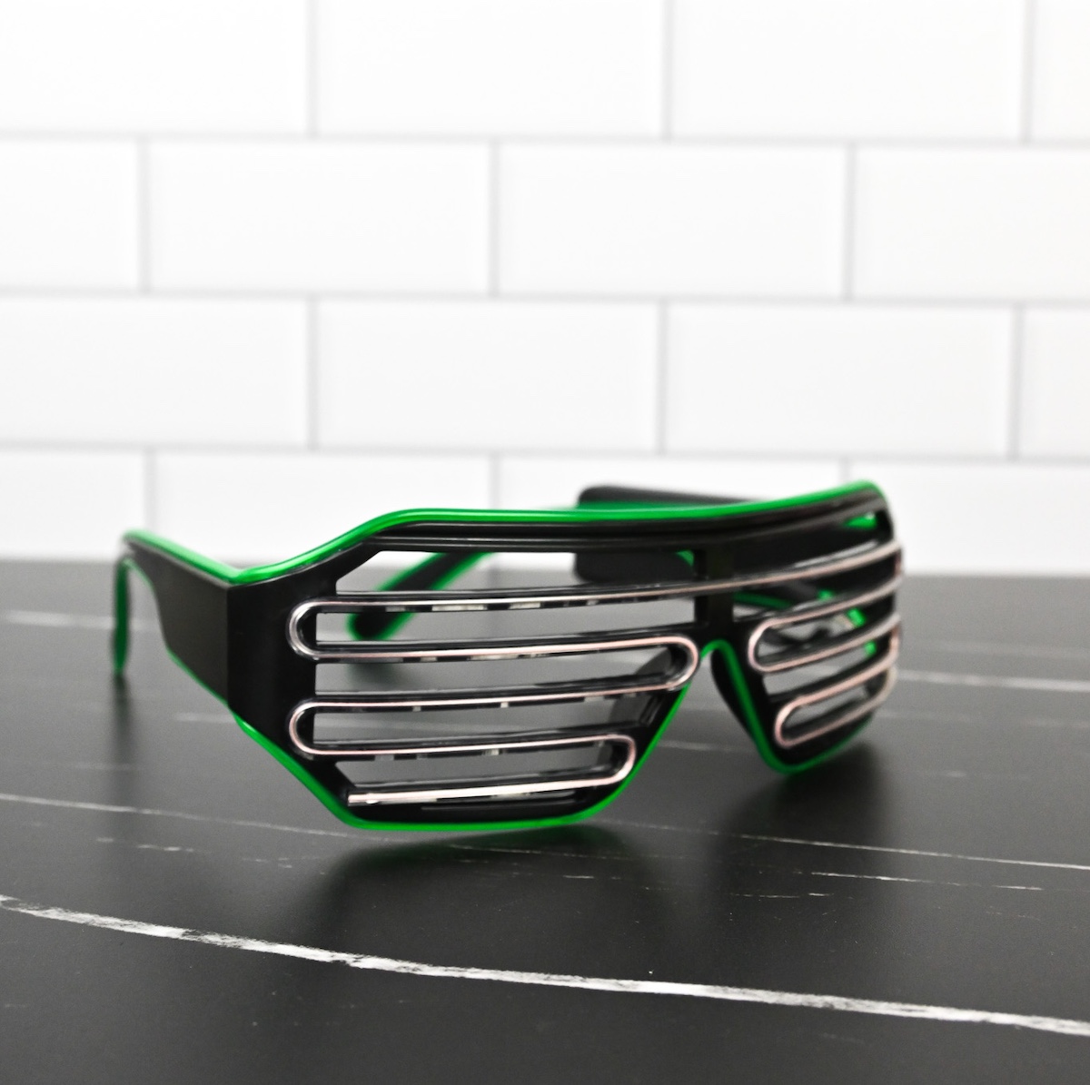 Led Stripe Party Ligh Up Sunglasses Wicked Partystore 3