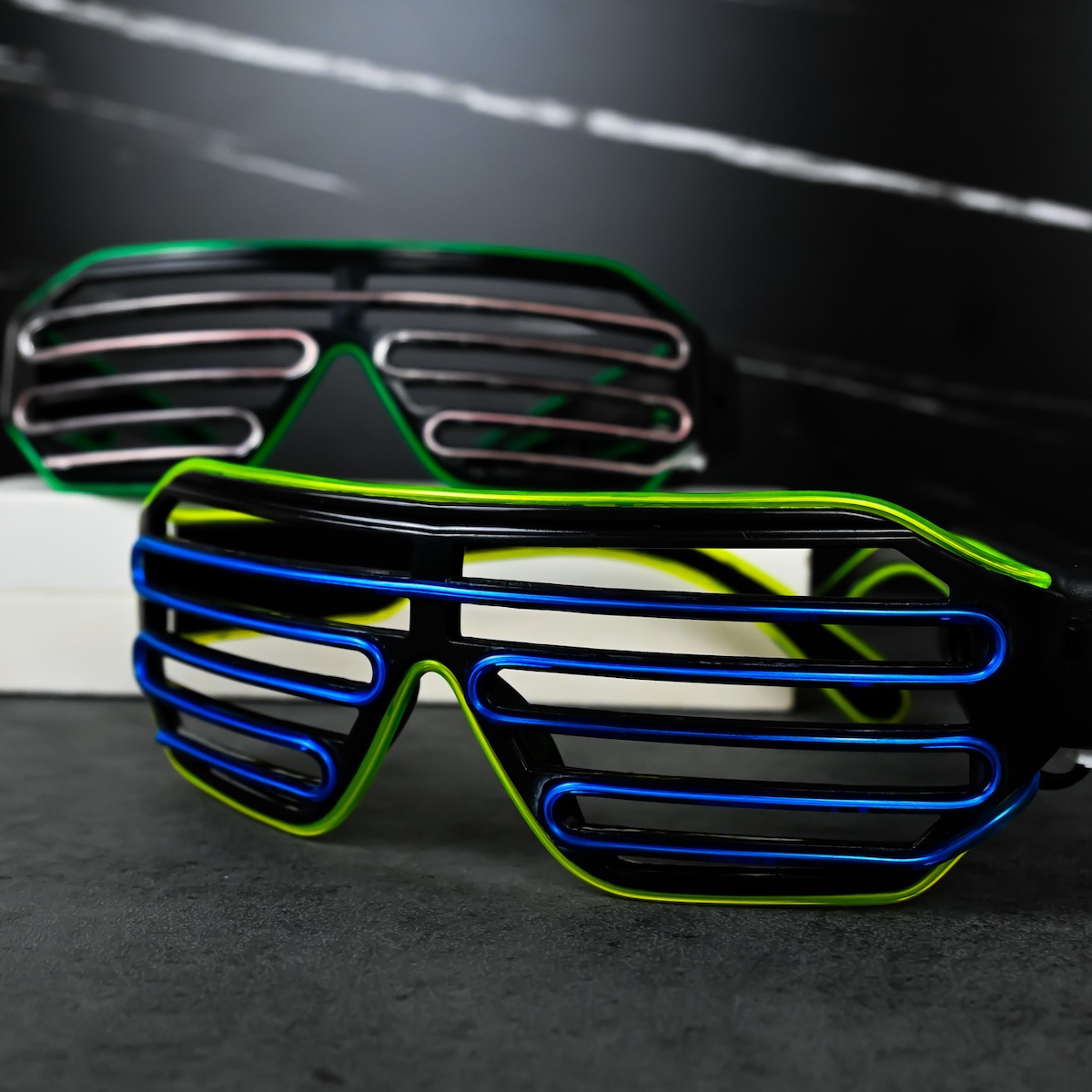 Led Stripe Party Ligh Up Sunglasses Wicked Partystore 5