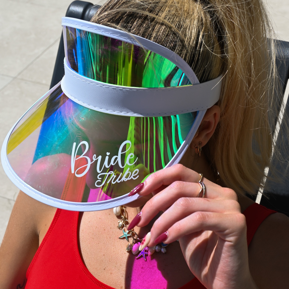 Bride Tribe Colourful Visor Wicked Partystore 1 1
