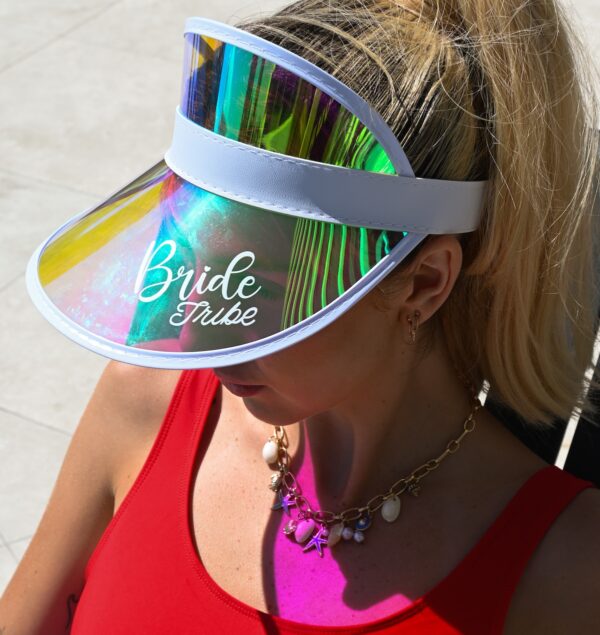 Bride Tribe Colourful Visor Wicked Partystore Main