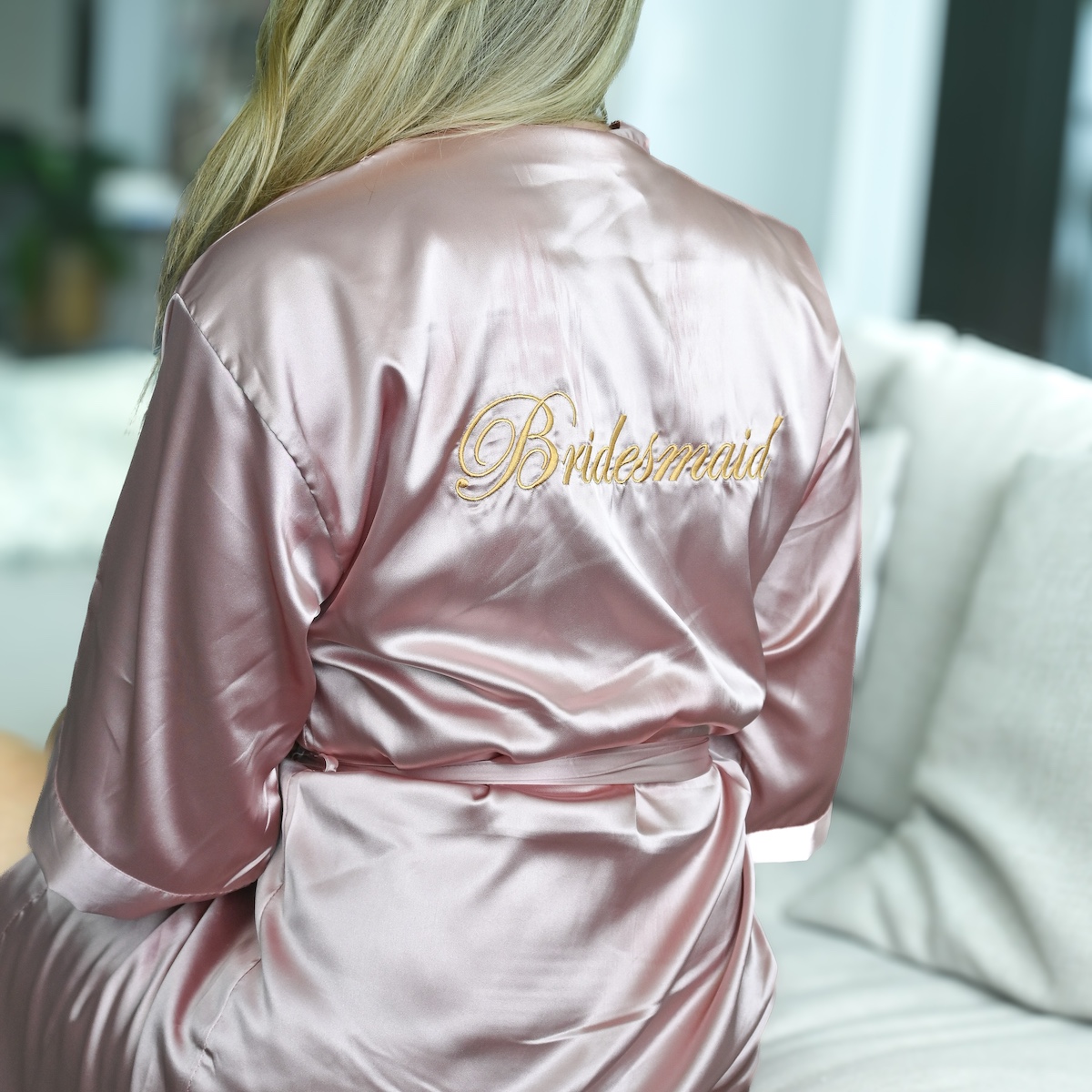 Bridemaids Robe Dusty Pink Wicked Partystore 4