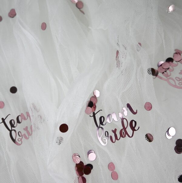 Confetti Rose Pink Team Bride Wicked Partystore 4