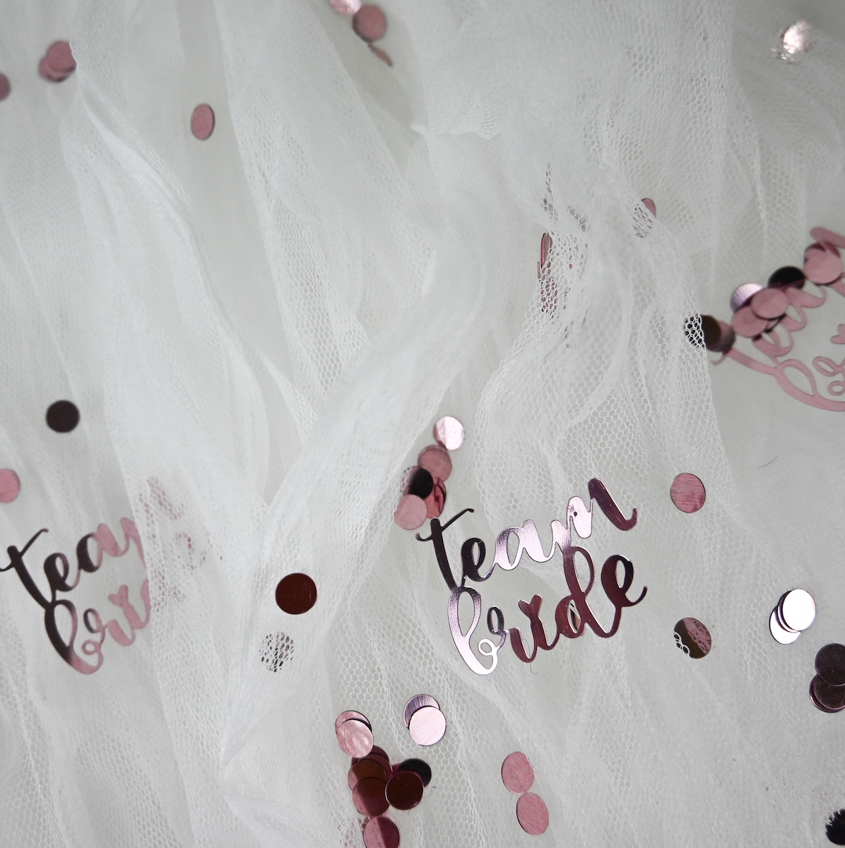 Confetti Rose Pink Team Bride Wicked Partystore 4
