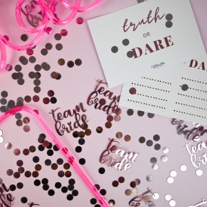 Confetti Rose Pink Team Bride Wicked Partystore 6
