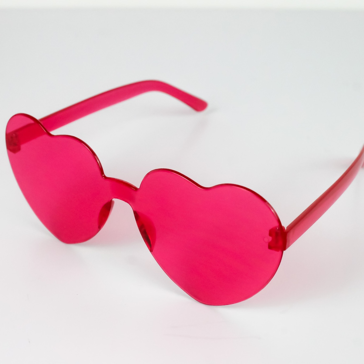 Heart Sunglasses Dark Pink Wicked Partystore 1