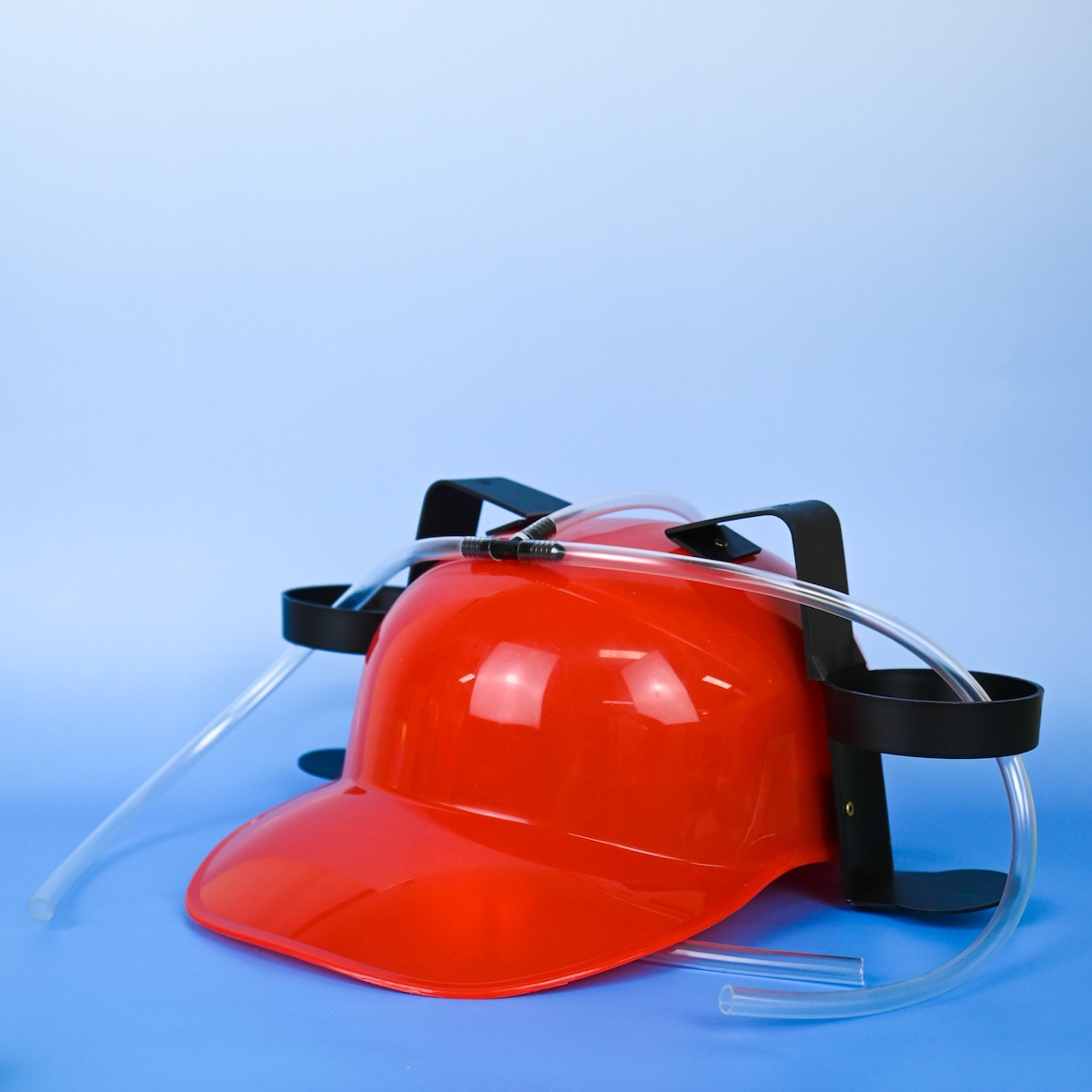 Red Beer Helmet Drinking Hat Wicked Partystore 6
