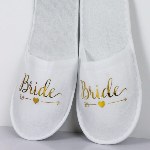 Slippers Bride White Wicked Partystore 3