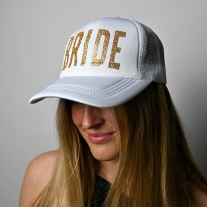 White Bride Baseball Cap Hat Wicked Partystore 3