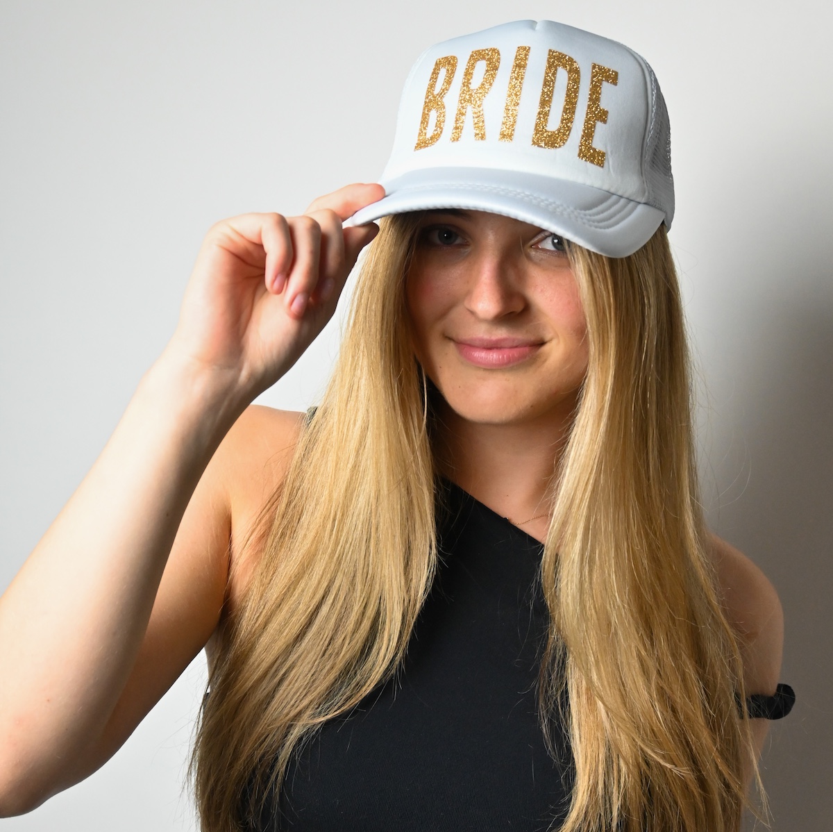 White Bride Baseball Cap Hat Wicked Partystore 4