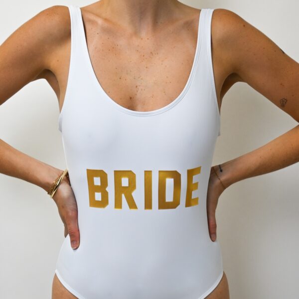 White Bride Swimsuit Bathers Onepiece Wicked Partystore 6