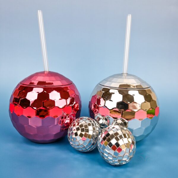 Disco Ball Cups Pink Wicked Partystore 2
