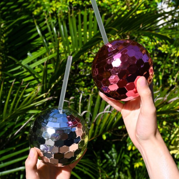 Disco Ball Cups Pink Wicked Partystore 4