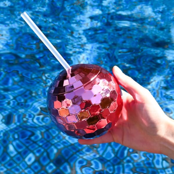 Disco Ball Cups Pink Wicked Partystore 5