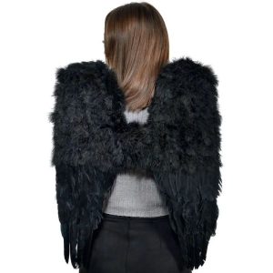 Black Feather Angel Wings Costume Wicked Party Store