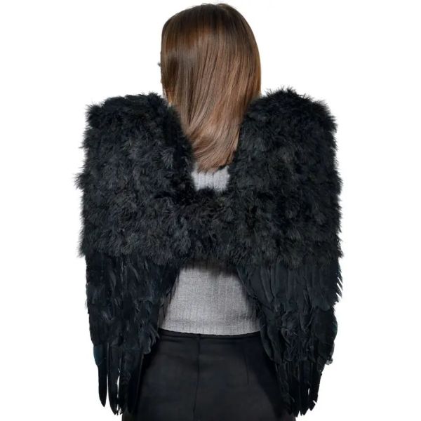Black Feather Angel Wings Costume Wicked Party Store