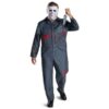 Bloody Michael Myers Inspired Black Boiler Suit Posed Costume Wicked Party Store Bloody Michael Myers Inspired Black Boiler Suit Posed Costume Wicked Party Store