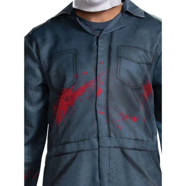 Bloody Michael Myers Inspired Black Boiler Suit Zoomed Costume Wicked Party Store
