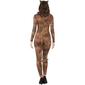 Leopard Catsuit Sexy Back Costume Wicked Party Store