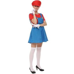 Mario Inspired Red Character Posed Costume Wicked Party Store