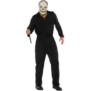 Michael Myers Inspired Black Boiler Suit Costume Wicked Party Store