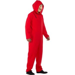Money Heist Suit Mask Side Costume Wicked Party Store