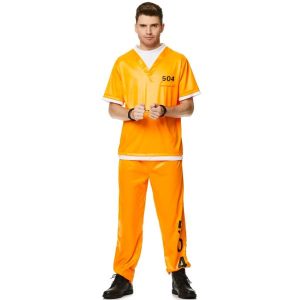 Orange Prisoner Costume Wicked Party Store