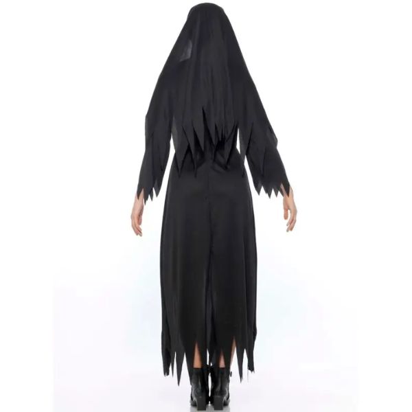 Possessed Demon Nun Halloween Back Costume Wicked Party Store