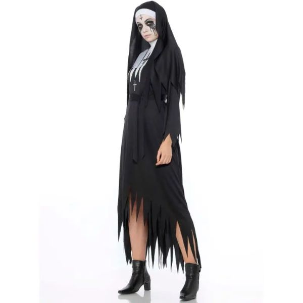Possessed Demon Nun Halloween Side Costume Wicked Party Store