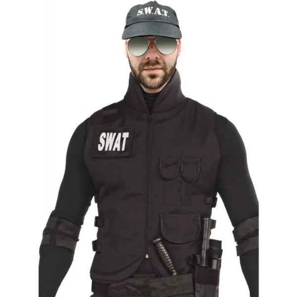 Swat Police Vest Zoom Costume Wicked Party Store