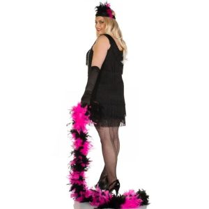 Short Black 1920s Flapper Dress Costume Plus Wicked Party Storeshort Black 1920s Flapper Dress Side Costume Plus Wicked Party Store