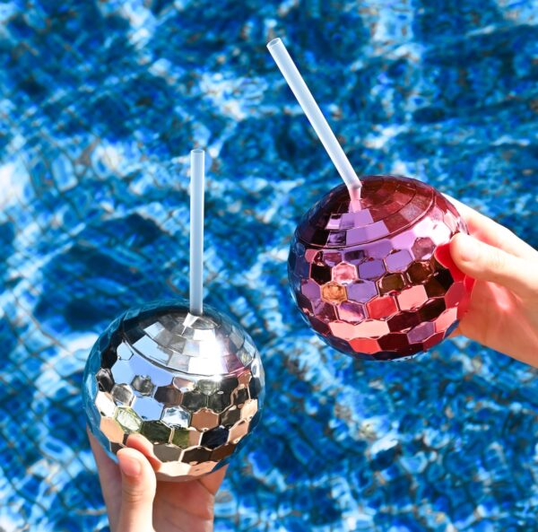 Disco Ball Cups Silver Wicked Partystore 4