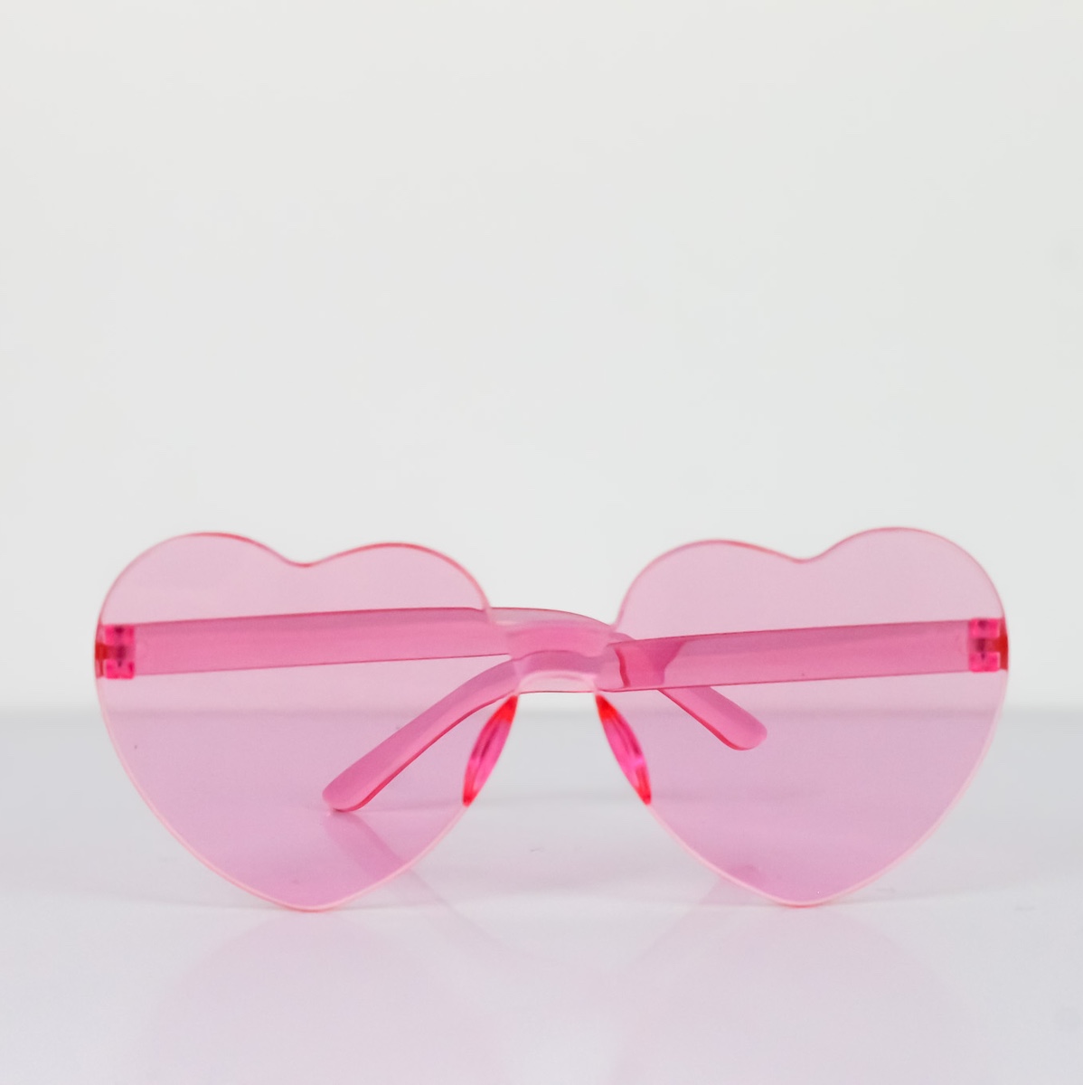 Heart Sunglasses Light Pink Wicked Partystore 2