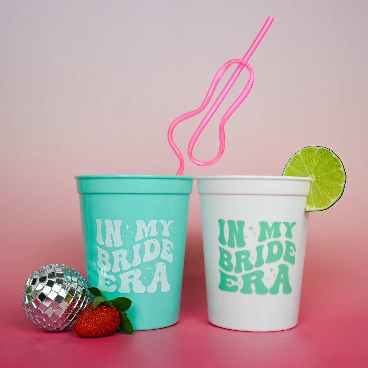 In My Bride Era Turquoise Party Cups Wicked Partystore 1