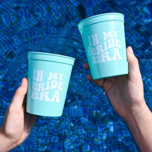 In My Bride Era Turquoise Party Cups Wicked Partystore 2
