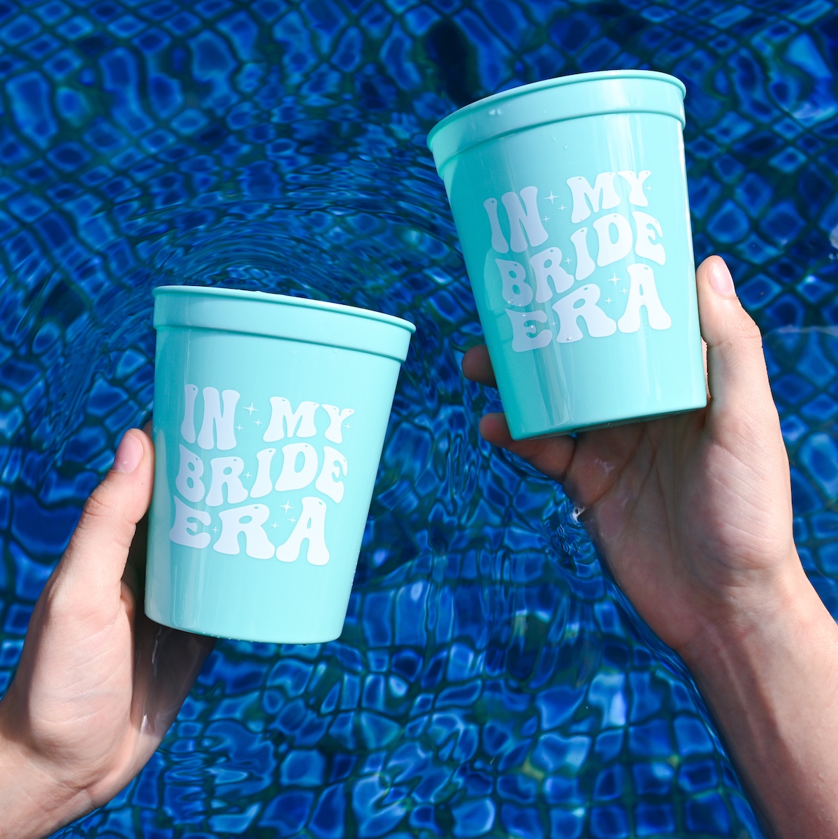 In My Bride Era Turquoise Party Cups Wicked Partystore 2