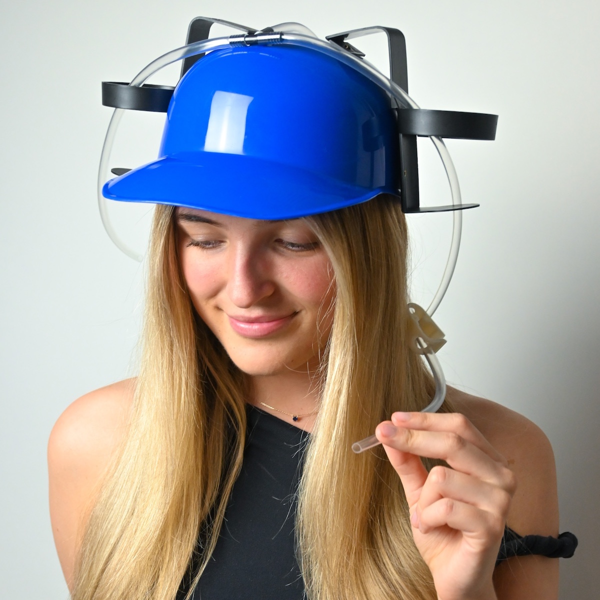 Blue Beer Helmet Drinking Hat Wicked Partystore 2