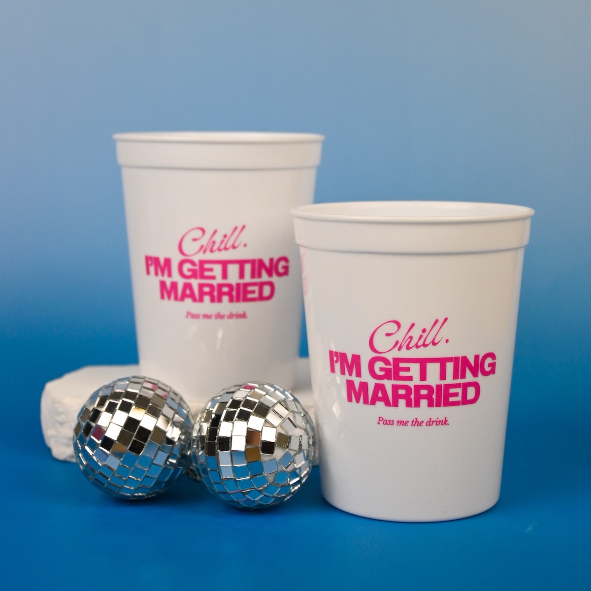 Chill Im Getting Married Party Cups White Wicked Partystore 2