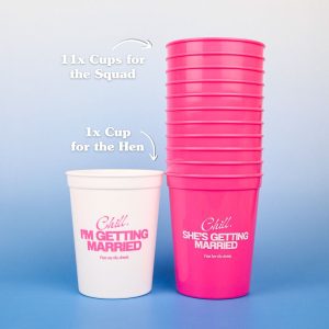 Chill Shes Getting Married Stacked Cups