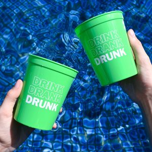 Drink Drank Drunk Green Party Cups Wicked Partystore 1