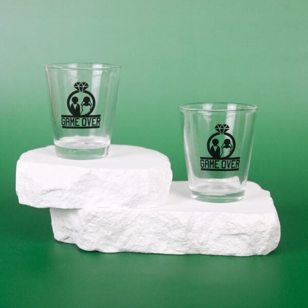 Game Over Wedding Shot Glasses Wicked Partystore 2