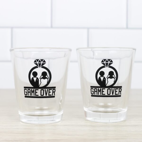 Game Over Wedding Shot Glasses Wicked Partystore 5