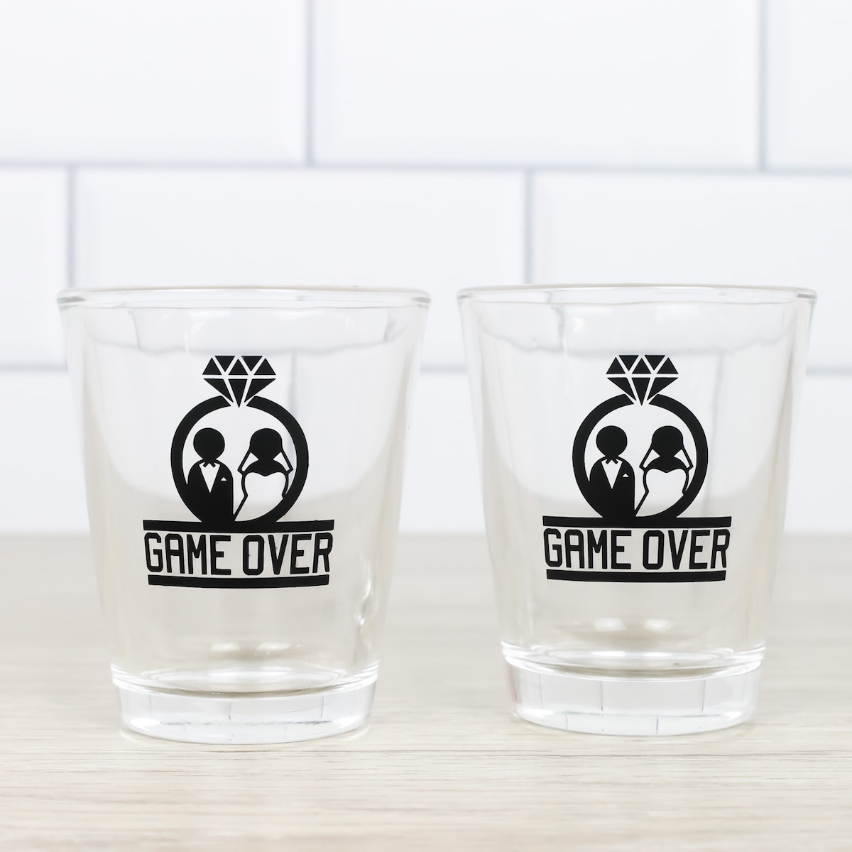 Game Over Wedding Shot Glasses Wicked Partystore 5