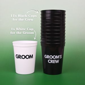 Groom And Grooms Crew Cup Set