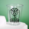 Groom Plastic Shot Glass Wicked Partystore 2