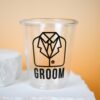 Groom Plastic Shot Glass Wicked Partystore 6