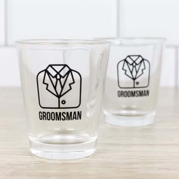 Groomsman Wedding Shot Glasses Wicked Partystore 7