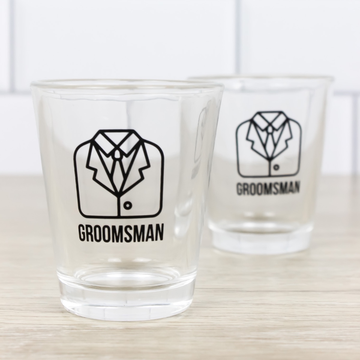 Groomsman Wedding Shot Glasses Wicked Partystore 7