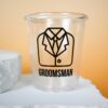 Groomsmen Plastic Shot Glasses Wicked Partystore 5
