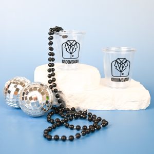 Groomsmen Plastic Shot Glasses Wicked Partystore 6